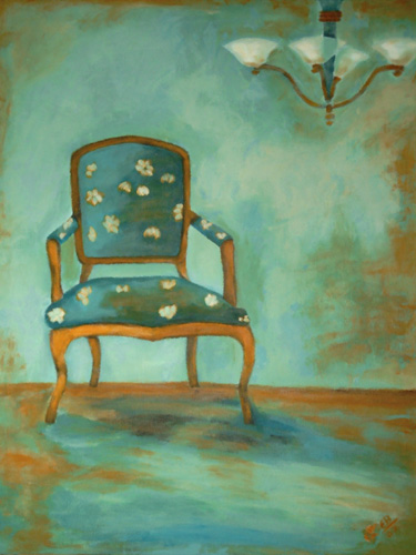 Elfriede Breuer - "Im blauen Salon 2"