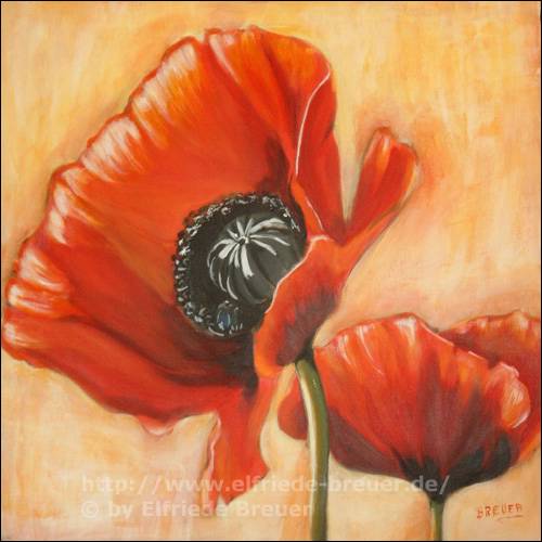 Elfriede Breuer - Mohnblumen 3